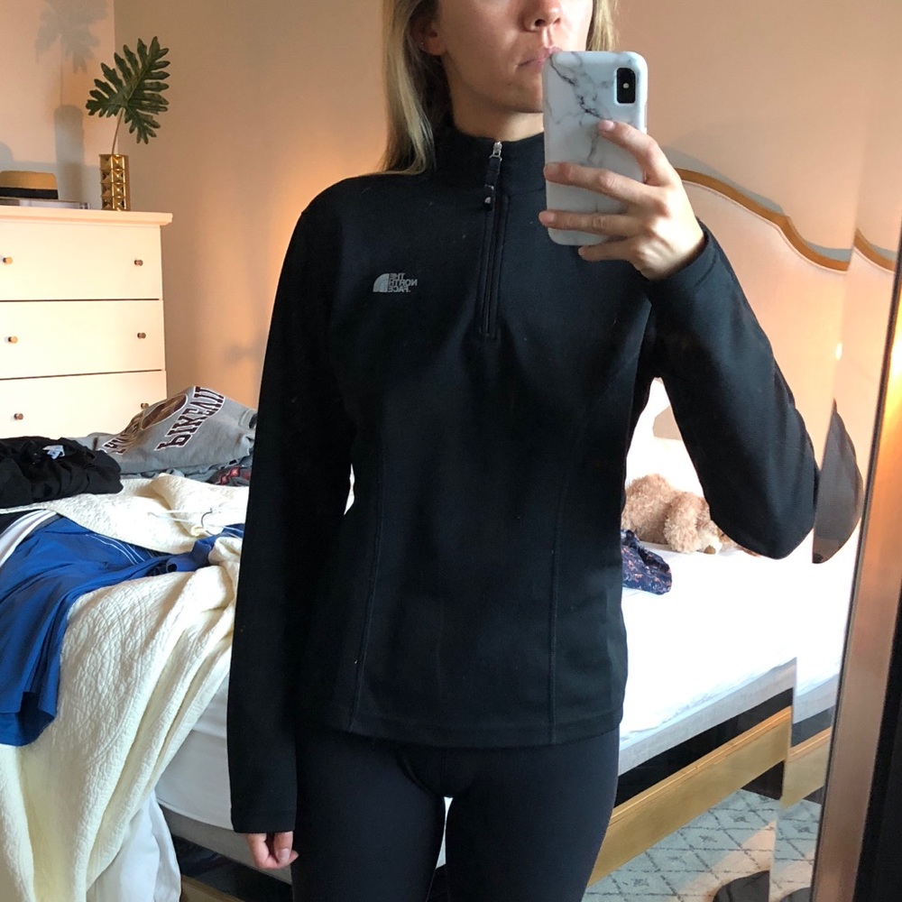 The North Face half zip black pullover